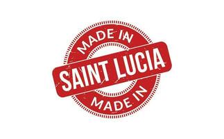 Made In Saint Lucia Rubber Stamp vector