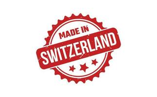 Made In Switzerland Rubber Stamp vector