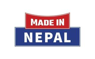 Made In Nepal Seal Vector