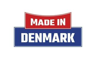 hecho en Dinamarca sello vector