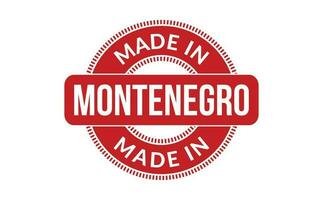 Made In Montenegro Rubber Stamp vector