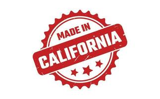 Made In California Rubber Stamp vector