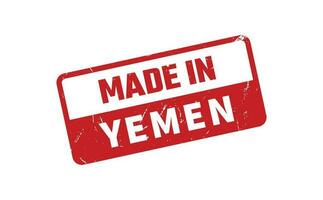 hecho en Yemen caucho sello vector