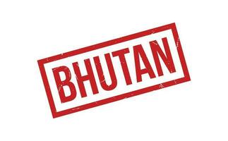 Bhutan Rubber Stamp Seal Vector