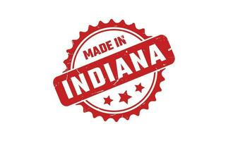 Made In Indiana Rubber Stamp vector