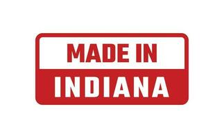 Made In Indiana Rubber Stamp vector