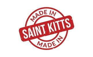 Made In Saint Kitts Rubber Stamp vector