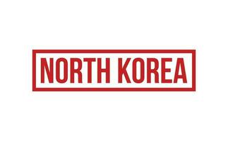 North Korea Rubber Stamp Seal Vector