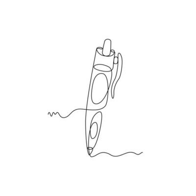 Continuous Line Pen Vector Art, Icons, and Graphics for Free Download