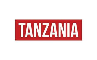 Tanzania caucho sello sello vector