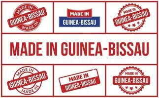 Made In Guinea Bissau Rubber Stamp Set vector