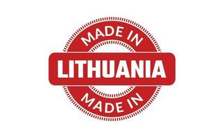 Made In Lithuania Rubber Stamp vector