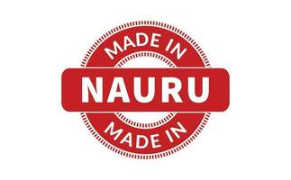 Made In Nauru Rubber Stamp vector