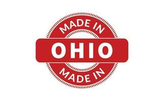 Made In Ohio Rubber Stamp vector