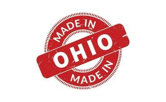 Made In Ohio Rubber Stamp vector