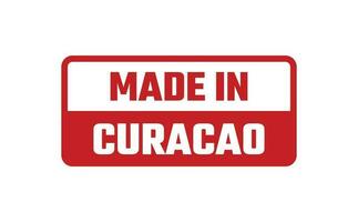 Made In Curacao Rubber Stamp vector