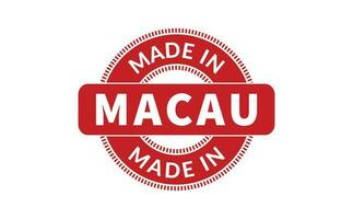 Made In Macau Rubber Stamp vector