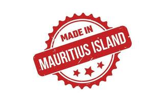 Made In Mauritius Island Rubber Stamp vector