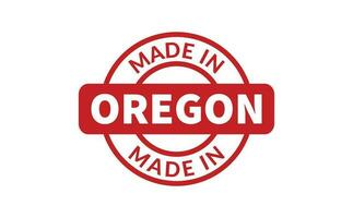 Made In Oregon Rubber Stamp vector