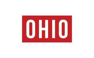 Ohio caucho sello sello vector