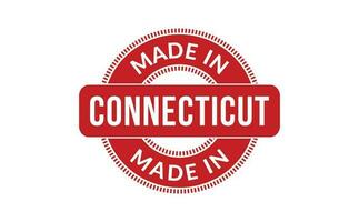 Made In Connecticut Rubber Stamp vector