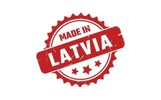 Made In Latvia Rubber Stamp vector