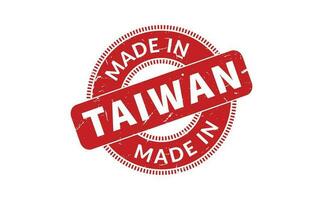 Made In Taiwan Rubber Stamp vector