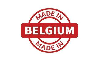 Made In Belgium Rubber Stamp vector