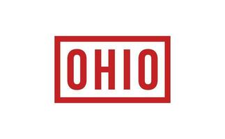 Ohio caucho sello sello vector