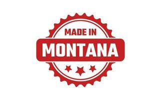 hecho en Montana caucho sello vector