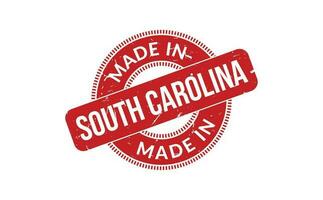 Made In South Carolina Rubber Stamp vector