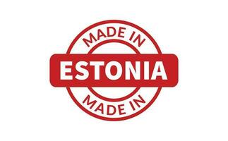 Made In Estonia Rubber Stamp vector