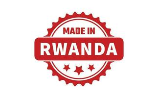 Made In Rwanda Rubber Stamp vector