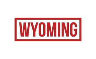 Wyoming caucho sello sello vector