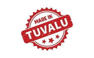 Made In Tuvalu Rubber Stamp vector