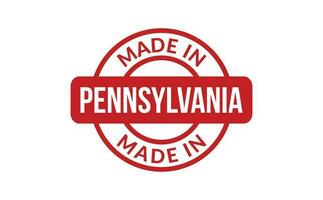Made In Pennsylvania Rubber Stamp vector