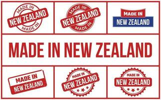 Made In New Zealand Rubber Stamp Set vector