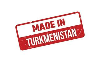 hecho en Turkmenistán caucho sello vector
