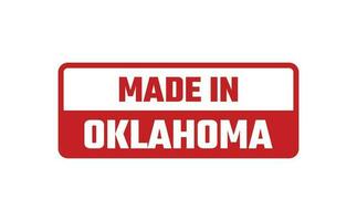 Made In Oklahoma Rubber Stamp vector