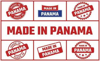 Made In Panama Rubber Stamp Set vector