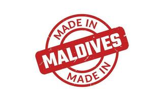 Made In Maldives Rubber Stamp vector