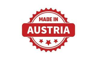 Made In Austria Rubber Stamp vector