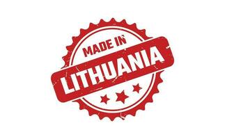 Made In Lithuania Rubber Stamp vector