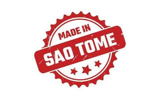 Made In Sao Tome Rubber Stamp vector