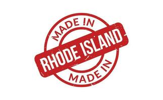 Made In Rhode Island Rubber Stamp vector