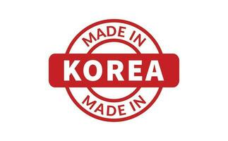 Made In Korea Rubber Stamp vector