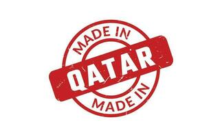 Made In Qatar Rubber Stamp vector