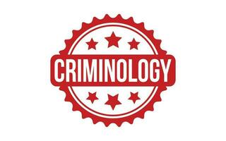 Criminology Rubber Stamp Seal Vector