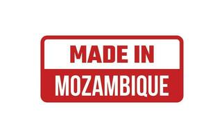 hecho en Mozambique caucho sello vector