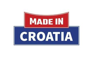 hecho en Croacia sello vector